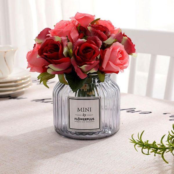 decorative flowers & wreaths 1 bouquet artificial rose pink silk fake flower bridesmaid simulation wedding party home garden decoration
decorative flowers & wreaths 1 bouquet artificial rose pink silk fake flower bridesmaid simulation wedding party home garden decoration