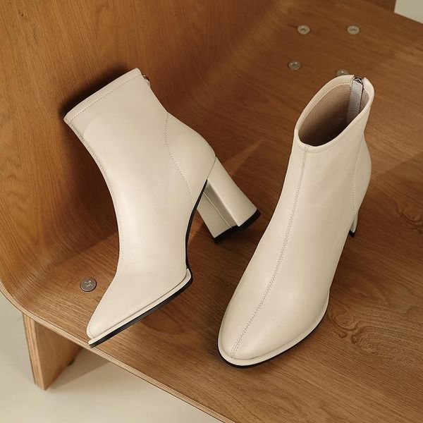 boots office ladies women ankle fashion concise square toe thick high heels zip autumn winter genuine leather shoes woman, Black
boots office ladies women ankle fashion concise square toe thick high heels zip autumn winter genuine leather shoes woman, Black
