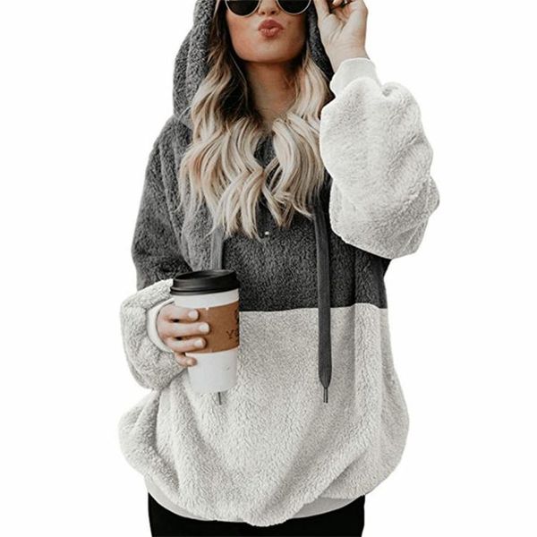 women's jackets 2021 winter womens flannel pullover ladies zipper jacket women coat large size casual clothing russian mujer, Black;brown
women's jackets 2021 winter womens flannel pullover ladies zipper jacket women coat large size casual clothing russian mujer, Black;brown