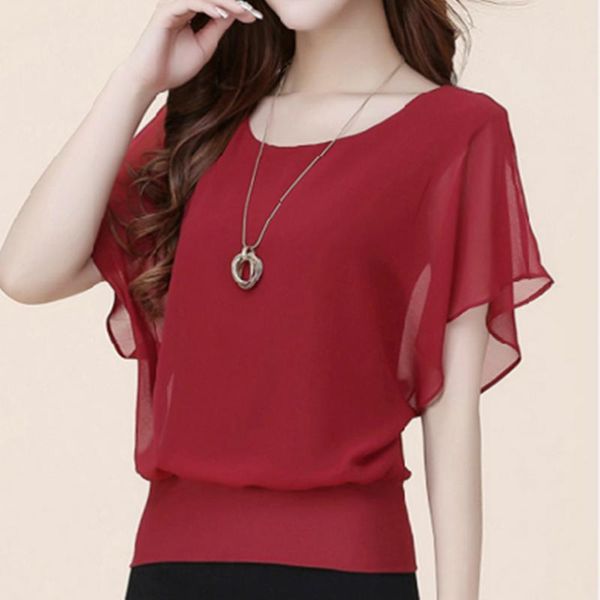 women's blouses & shirts 2021 summer arrival women chiffon blouse solid color bat short sleeve oversized 5xl female, White
women's blouses & shirts 2021 summer arrival women chiffon blouse solid color bat short sleeve oversized 5xl female, White
