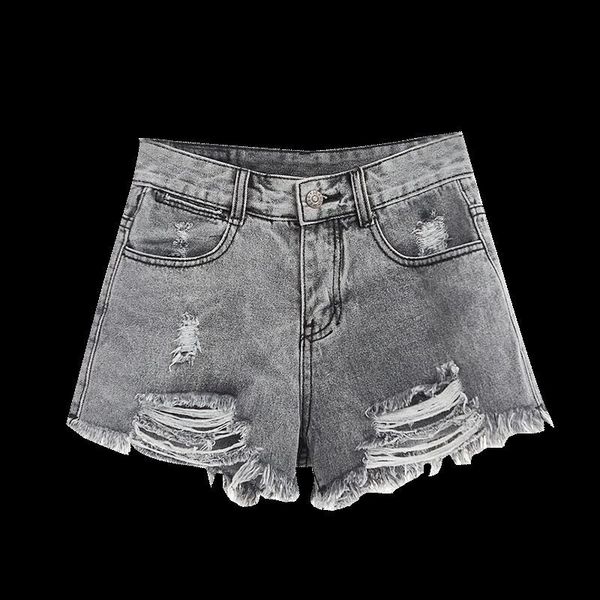 women's shorts mumuzi xxl high waist denim women casual summer gray jeans short hole ripped ladies femme o9fg, White;black
women's shorts mumuzi xxl high waist denim women casual summer gray jeans short hole ripped ladies femme o9fg, White;black