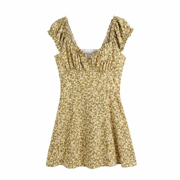 casual dresses women fashion floral print za backless yellow summer mini vintage square collar sleeveless elastic back chic dress, Black;gray
casual dresses women fashion floral print za backless yellow summer mini vintage square collar sleeveless elastic back chic dress, Black;gray