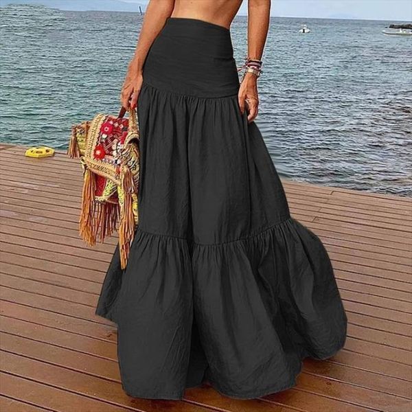 long casual ruffles vintage maxi women skirt cotton linen vestidos a line jupe femme streetwear 5xl, Black
long casual ruffles vintage maxi women skirt cotton linen vestidos a line jupe femme streetwear 5xl, Black