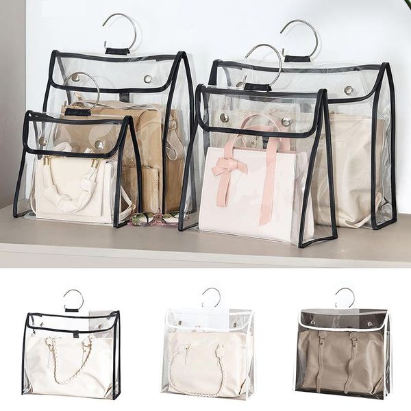 storage bags hanging purse organizer waterproof clear handbag multifunctional pvc bag with hanger buckle closure for closet mft2 
storage bags hanging purse organizer waterproof clear handbag multifunctional pvc bag with hanger buckle closure for closet mft2