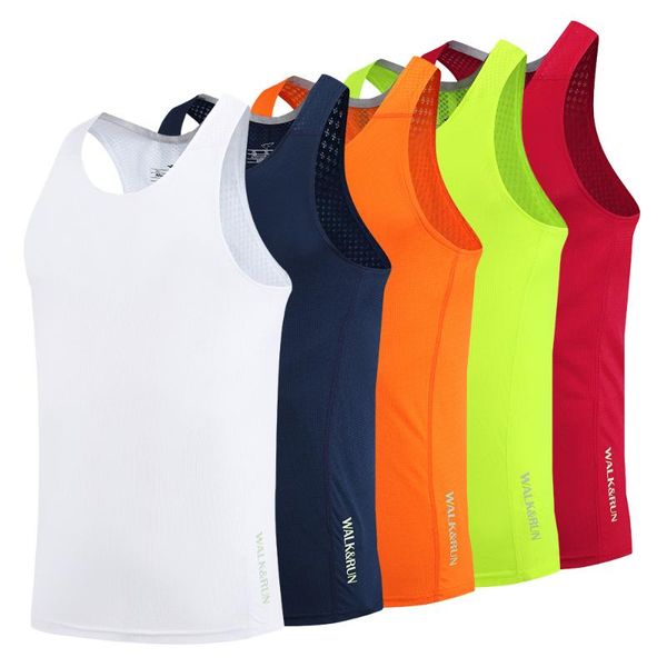 running jerseys men's gym tank fitness clothes bodybuilding summer breathable vest sleeveless training shirts, Black;blue
running jerseys men's gym tank fitness clothes bodybuilding summer breathable vest sleeveless training shirts, Black;blue