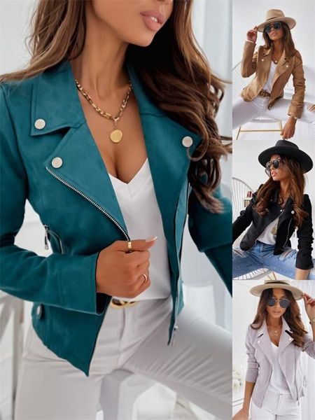 women's jackets fashion motorcycle jacket women 2021 zipper long sleeve short coat turndown collar, Black;brown
women's jackets fashion motorcycle jacket women 2021 zipper long sleeve short coat turndown collar, Black;brown