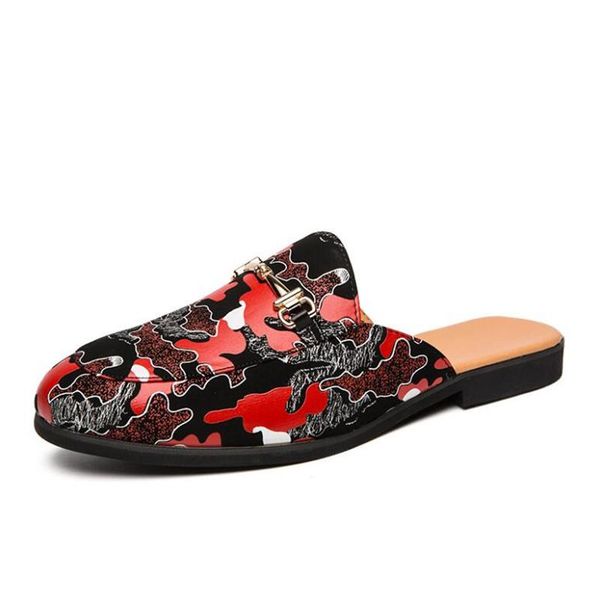 slippers men shoes summer casual british wind baotou half drag leather breathable slip on lazy loafers men's plus size, Black
slippers men shoes summer casual british wind baotou half drag leather breathable slip on lazy loafers men's plus size, Black