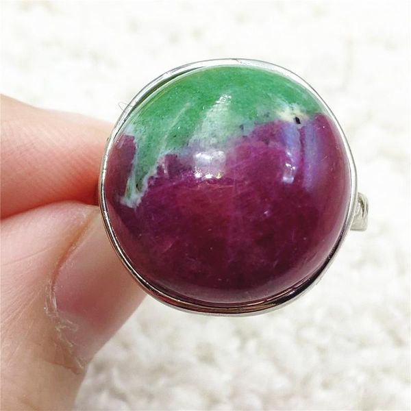 cluster rings natural ruby zoisite red green adjustable ring 18x18mm rare 925 sterling silver round big size, Golden;silver
cluster rings natural ruby zoisite red green adjustable ring 18x18mm rare 925 sterling silver round big size, Golden;silver