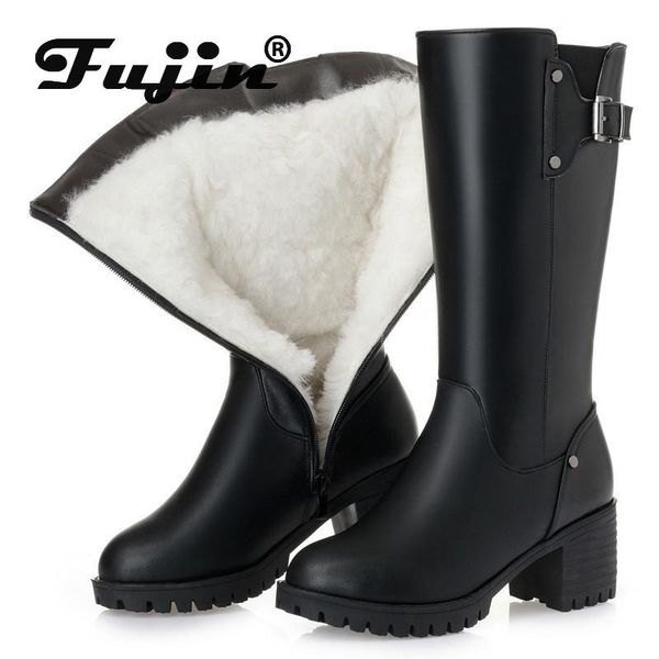 boots fujin snow wool women fashion fur warm shoes flat bottom genuine leather plush high heel platform winter, Black
boots fujin snow wool women fashion fur warm shoes flat bottom genuine leather plush high heel platform winter, Black