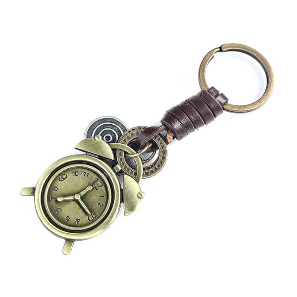 keychains vintage alloy watch alarm clock keychain leather car keyrings pendants for man jewelry father gifts, Silver
keychains vintage alloy watch alarm clock keychain leather car keyrings pendants for man jewelry father gifts, Silver