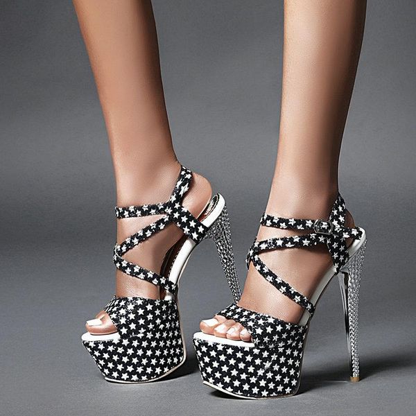 women thin heel platform sandals summer open toe shoes super high ankle strap party blue red pink, Black
women thin heel platform sandals summer open toe shoes super high ankle strap party blue red pink, Black