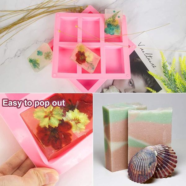 craft tools 6 cavity rectangular silicone handmade soap mold cake dessert biscuit diy homemade art gift
craft tools 6 cavity rectangular silicone handmade soap mold cake dessert biscuit diy homemade art gift