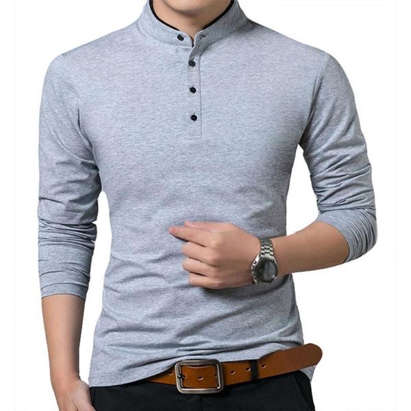 men's t-shirts men cotton t shirt tees mandarin collar long casual autumn sleeve solid color stand slim base t-shirt top, White;black
men's t-shirts men cotton t shirt tees mandarin collar long casual autumn sleeve solid color stand slim base t-shirt top, White;black