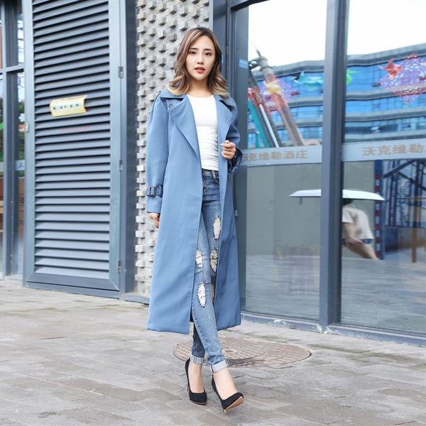 women's trench coats coat mid-length 2021 spring outwear women autumn fashion temperament casual windbreaker female belt e157, Tan;black
women's trench coats coat mid-length 2021 spring outwear women autumn fashion temperament casual windbreaker female belt e157, Tan;black