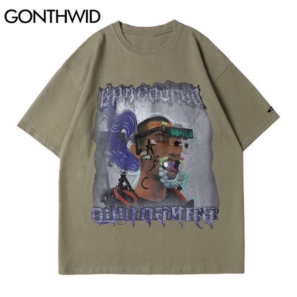 t-shirts streetwear hip hop men gothic punk rock robots human print short sleeve tees harajuku cotton casual loose 210602, White;black
t-shirts streetwear hip hop men gothic punk rock robots human print short sleeve tees harajuku cotton casual loose 210602, White;black