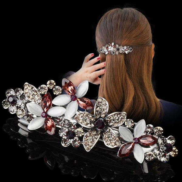 hair clips & barrettes shining bowknot crystal spring hairpin korean temperament female fashion accessories, Golden;silver
hair clips & barrettes shining bowknot crystal spring hairpin korean temperament female fashion accessories, Golden;silver