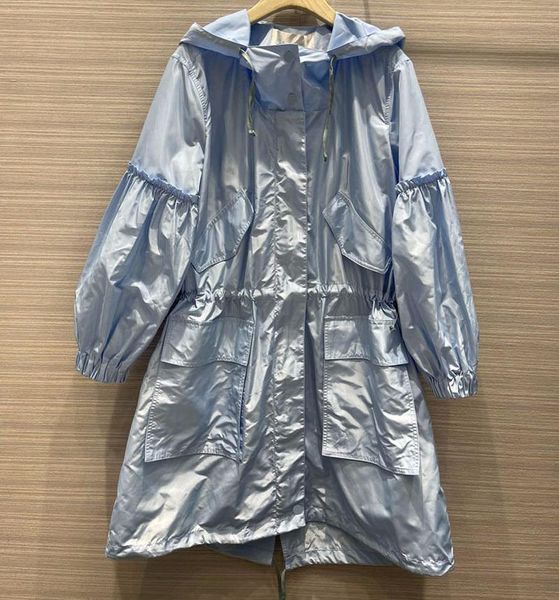 spring summer women solid zipper belt hooded loose trench lantern sleeve sun protection thin windbreaker coat s94 women's coats, Tan;black
spring summer women solid zipper belt hooded loose trench lantern sleeve sun protection thin windbreaker coat s94 women's coats, Tan;black