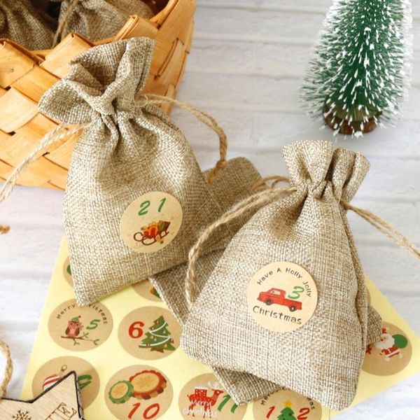 gift wrap 24 sets christmas 1-24 advent calendar cookie candy burlap bag with clips stickers rope storage box decor
gift wrap 24 sets christmas 1-24 advent calendar cookie candy burlap bag with clips stickers rope storage box decor