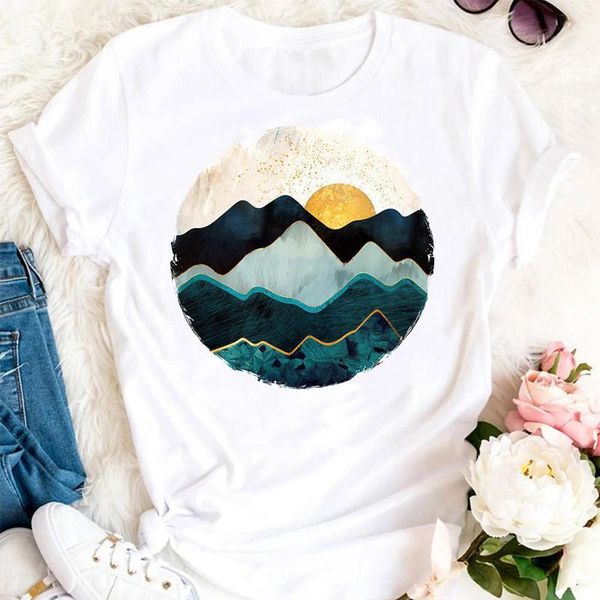 women's t-shirt graphic t lady print tee women female summer mountain travel holiday trend cartoon tshirts fashion clothes, White
women's t-shirt graphic t lady print tee women female summer mountain travel holiday trend cartoon tshirts fashion clothes, White