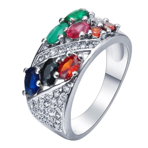 wedding rings hainon fashion colorful zircon promise jewelry red blue cubic women silver color engagement ring, Slivery;golden
wedding rings hainon fashion colorful zircon promise jewelry red blue cubic women silver color engagement ring, Slivery;golden