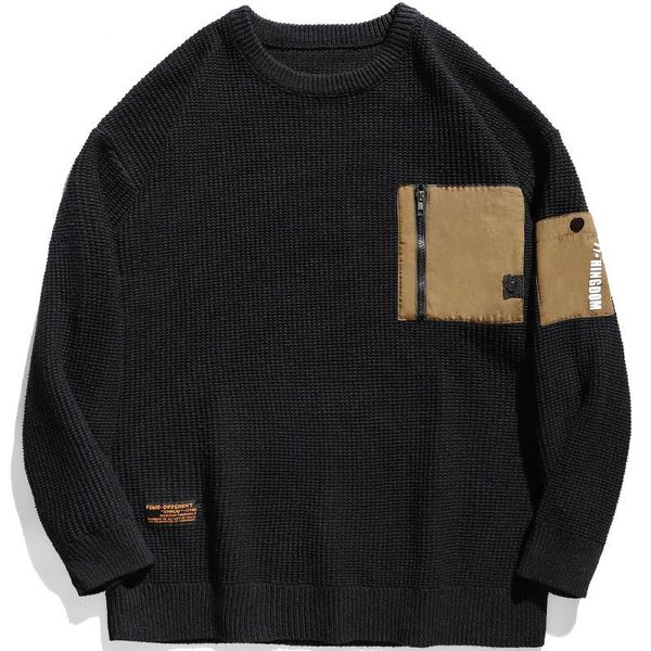 men's vests 2021 winter christmas sweater oversize o-neck knitted harajuku fashion casual pullover jackets, Black;white
men's vests 2021 winter christmas sweater oversize o-neck knitted harajuku fashion casual pullover jackets, Black;white