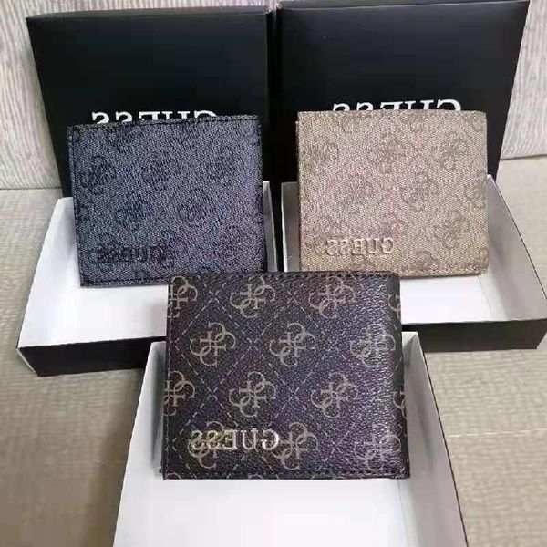 new men's classic short two fold wallet business leisure zero
