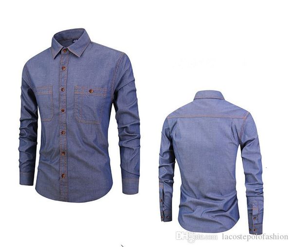 men's shirts spring designer solid shirt mens fashion long sleeve lapel clothes casual single breasted homme, White;black
men's shirts spring designer solid shirt mens fashion long sleeve lapel clothes casual single breasted homme, White;black
