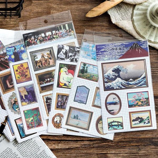 gift wrap artists' painting works scrapbooking stickers da vinci picasso matisse seurat monet journaling notebook diy home decoration
gift wrap artists' painting works scrapbooking stickers da vinci picasso matisse seurat monet journaling notebook diy home decoration
