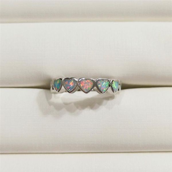 wedding rings boho female blue white fire opal heart ring cute fashion silver color jewelry vintage engagement for women, Slivery;golden
wedding rings boho female blue white fire opal heart ring cute fashion silver color jewelry vintage engagement for women, Slivery;golden