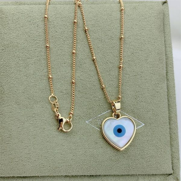 pendant necklaces natural shell mother of pearl blue evil eye heart shape charm necklace gold filled fashion jewelry for women gift, Silver
pendant necklaces natural shell mother of pearl blue evil eye heart shape charm necklace gold filled fashion jewelry for women gift, Silver