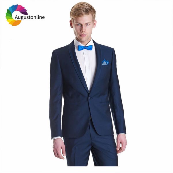 men's suits & blazers navy blue groom tuxedo shawl lapel men wedding 2 pieces jacket pants slim fit man blazer terno masculin, White;black
men's suits & blazers navy blue groom tuxedo shawl lapel men wedding 2 pieces jacket pants slim fit man blazer terno masculin, White;black