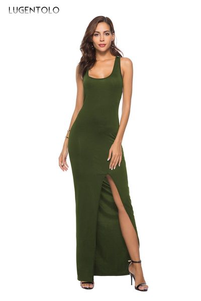 casual dresses women dress elegant tank split sleeveless 15 colors slim fit simple party fashion lady maxi lugentolo, Black;gray
casual dresses women dress elegant tank split sleeveless 15 colors slim fit simple party fashion lady maxi lugentolo, Black;gray