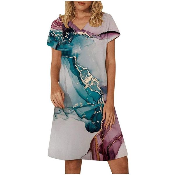 casual dresses 2021 for women's summer fashion floral print loose v-neck knee-length dress vestido de mujer, Black;gray
casual dresses 2021 for women's summer fashion floral print loose v-neck knee-length dress vestido de mujer, Black;gray
