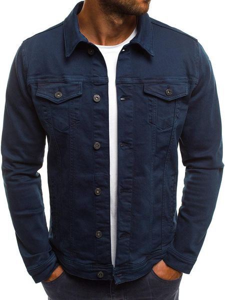 men's jackets high-quality denim jacket casual solid color lapel single-breasted autumn thin fit jac, Black;brown
men's jackets high-quality denim jacket casual solid color lapel single-breasted autumn thin fit jac, Black;brown
