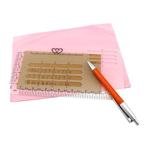 4pcs templates rulers diary stencil set envelope letter greeting card craft addressing guide postcards multi-use notebook cards
4pcs templates rulers diary stencil set envelope letter greeting card craft addressing guide postcards multi-use notebook cards