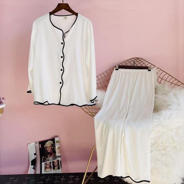 satin 2pcs pajamas suit womens sleepwears casual nightwear home clothing intimate lingerie spring autumn homewear, Black;red
satin 2pcs pajamas suit womens sleepwears casual nightwear home clothing intimate lingerie spring autumn homewear, Black;red