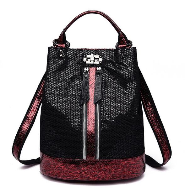 fashion genuine leather pu high capacity women's backpack bucket outdoor sport backpacks cross body travelling bag shoulder bags totes
fashion genuine leather pu high capacity women's backpack bucket outdoor sport backpacks cross body travelling bag shoulder bags totes