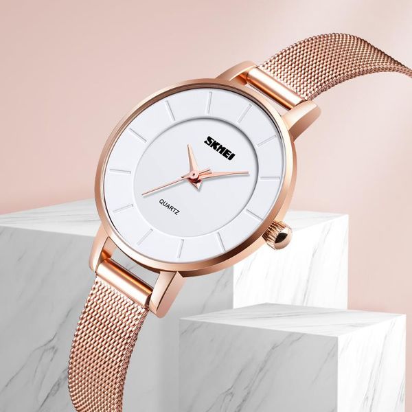 wristwatches skmei quartz watch women watches ladies creative steel women's bracelet female waterproof clock relogio feminino, Slivery;brown
wristwatches skmei quartz watch women watches ladies creative steel women's bracelet female waterproof clock relogio feminino, Slivery;brown