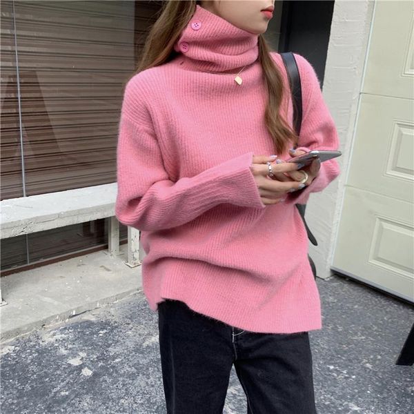 women's sweaters sweater turtleneck 2021 autumn and winter pullover gentle fashion knitted style, White;black
women's sweaters sweater turtleneck 2021 autumn and winter pullover gentle fashion knitted style, White;black