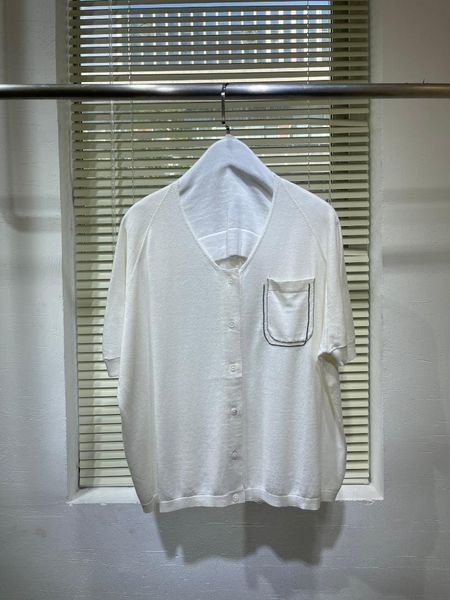 women's knits & tees 2021 women fashion short-sleeved casual silk and linen knitted cardigan 0527, White
women's knits & tees 2021 women fashion short-sleeved casual silk and linen knitted cardigan 0527, White