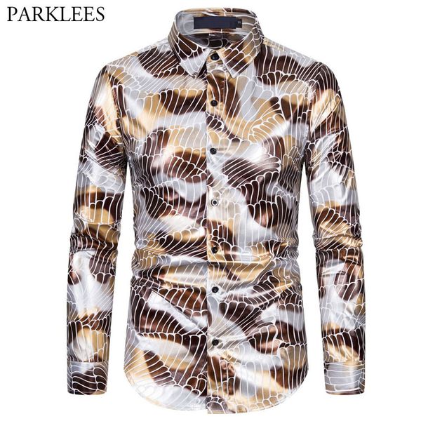 shiny floral bronzing shirt for men casual button up mens long sleeve shirts fashion party men clothes camisas para hombre 2xl 210524, White;black
shiny floral bronzing shirt for men casual button up mens long sleeve shirts fashion party men clothes camisas para hombre 2xl 210524, White;black