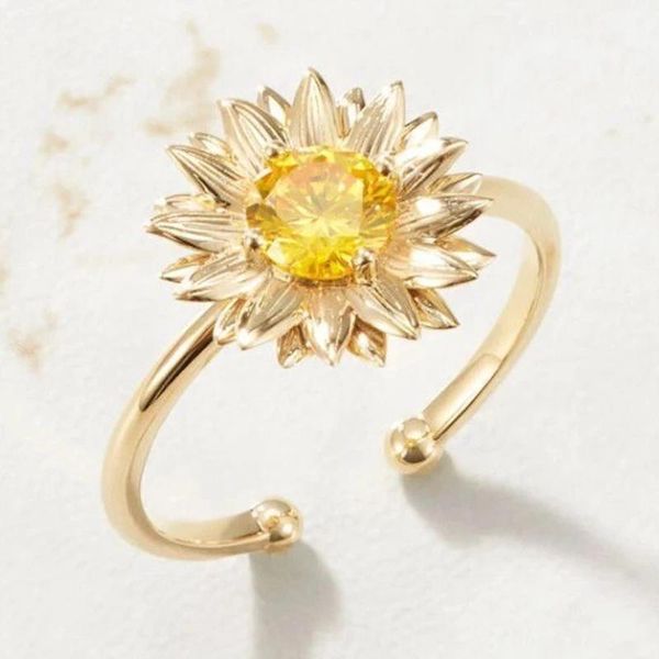 cluster rings fashion atmospheric sunflower golden flower bud adjustable opening wedding engagement women ring prom accessories, Golden;silver
cluster rings fashion atmospheric sunflower golden flower bud adjustable opening wedding engagement women ring prom accessories, Golden;silver