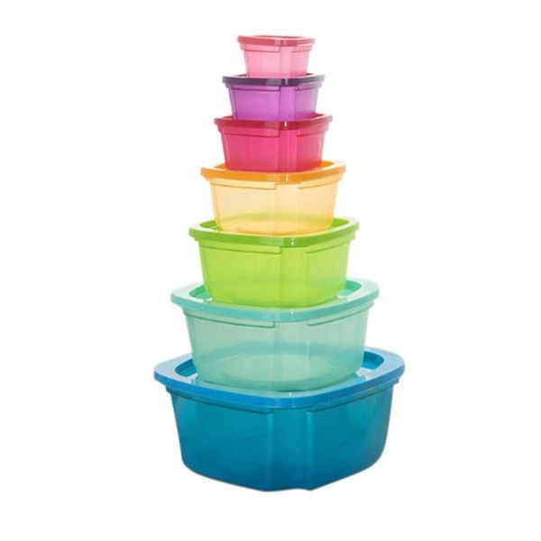 storage bottles & jars 7pcs/set food container plastic bento box fresh-keeping multi capacity seal kitchen
storage bottles & jars 7pcs/set food container plastic bento box fresh-keeping multi capacity seal kitchen