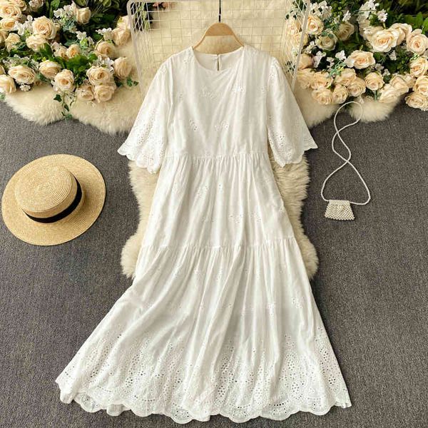 women sweet big size hollow out lace casual dress solid color round collar leisure fashion spring summer 11b365 210525, Black;gray
women sweet big size hollow out lace casual dress solid color round collar leisure fashion spring summer 11b365 210525, Black;gray