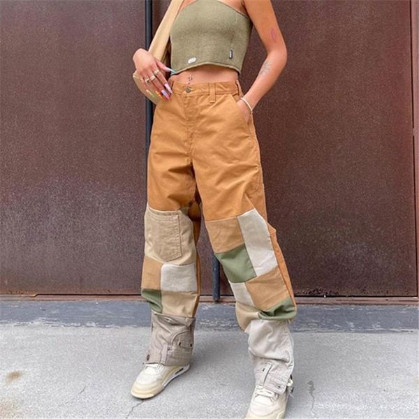 women's jeans fashion female gothic contrast color woman denim pants girl straight leg y2k vintage, Blue
women's jeans fashion female gothic contrast color woman denim pants girl straight leg y2k vintage, Blue