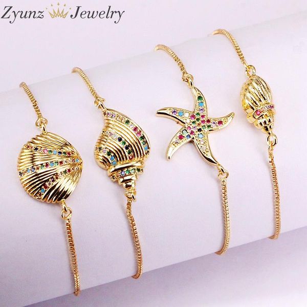 link, chain 12pcs, rainbow statement fashion elegant lady girl cz micro pave star / starfish crystal bracelets colorful zirconia jewelry, Black
link, chain 12pcs, rainbow statement fashion elegant lady girl cz micro pave star / starfish crystal bracelets colorful zirconia jewelry, Black