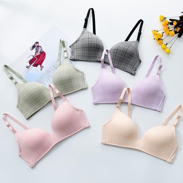 bras thin seamless wire bra bralette soft comfortable plaid no padded push up for women intimates underwear small, Red;black
bras thin seamless wire bra bralette soft comfortable plaid no padded push up for women intimates underwear small, Red;black
