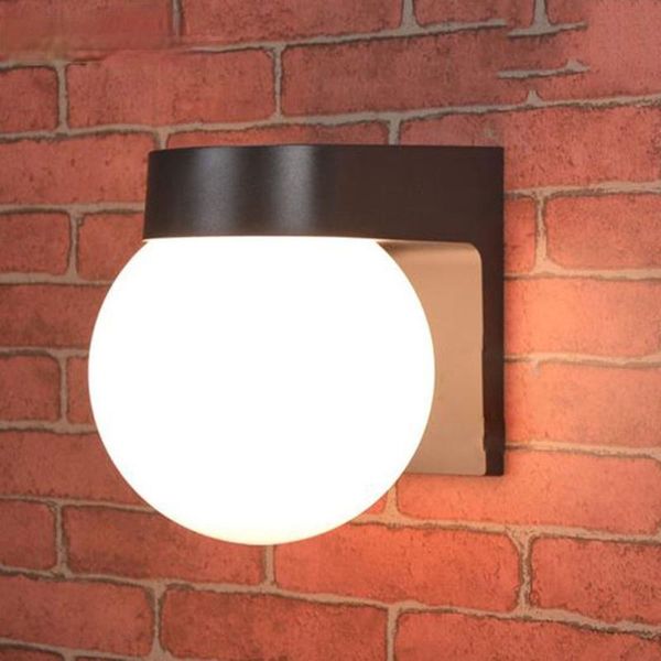 wall lamp modern loft villa outdoor porch light black white pc base milky acrylic lampshade e27 ball lights lamps
wall lamp modern loft villa outdoor porch light black white pc base milky acrylic lampshade e27 ball lights lamps