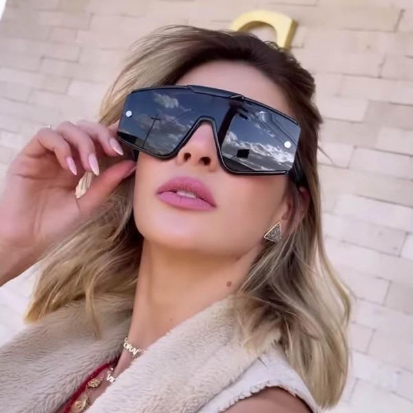 sunglasses celebrity women oversized glasses for female male wide frame one piece sun retro shades uv400, White;black
sunglasses celebrity women oversized glasses for female male wide frame one piece sun retro shades uv400, White;black