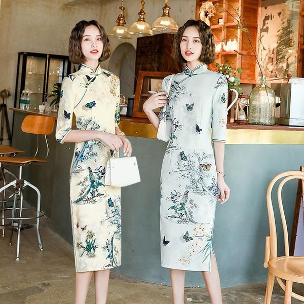round seven-minute sleeves yingsong yanyu girls small fresh improved cheongsam dress spring and summer autumn qipao modern ethnic clothing, Red
round seven-minute sleeves yingsong yanyu girls small fresh improved cheongsam dress spring and summer autumn qipao modern ethnic clothing, Red